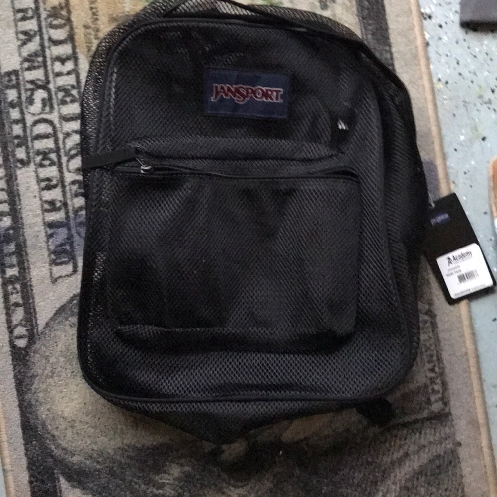 Mesh jansport backpack